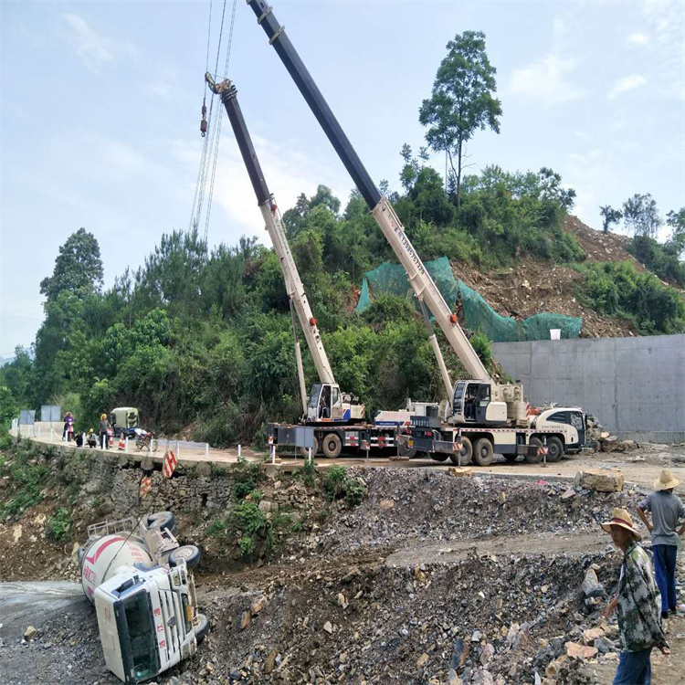 贺州贺州24小时应急道路救援吊装吊装现场实拍